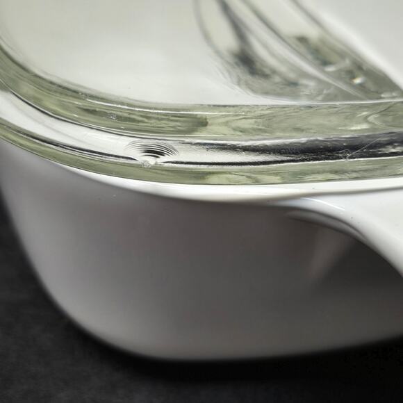 CorningWare Blue Cornflower 1.5 & 2 QT. Stoneware Casserole Dish x2 & Glass Lid - Picture 8 of 15